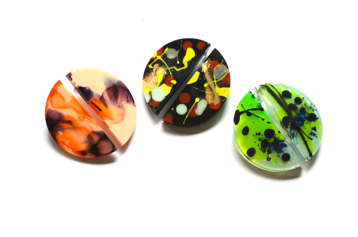 Large Half Moon Statement Studs - Multiple Listings