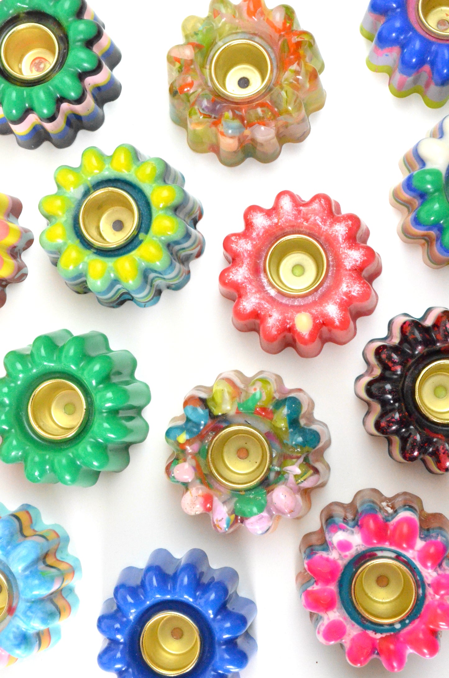 Jelly Candlestick Holder - One of a kind colour way