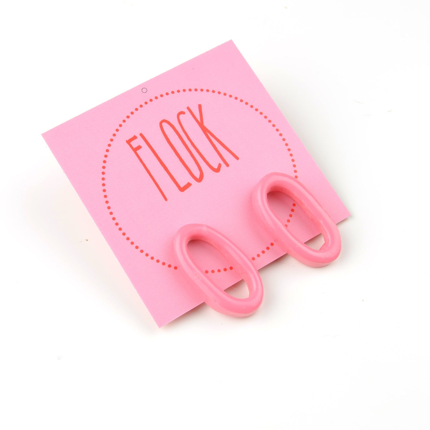 Little Long Link Studs-Warm Pink