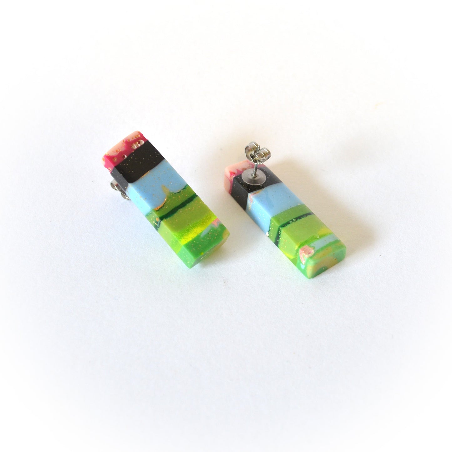 Stripy Block Stud