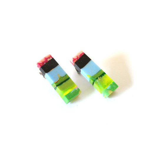 Stripy Block Stud