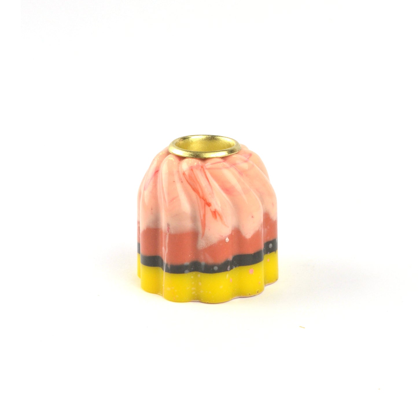 Cream Candlestick Holder - One of a kind colour way