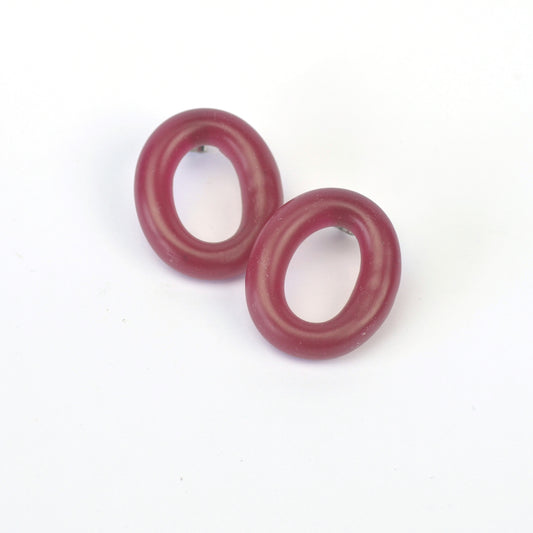 Matt Oval Studs