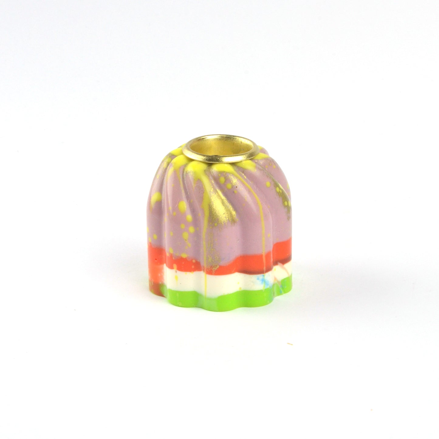 Cream Candlestick Holder - One of a kind colour way