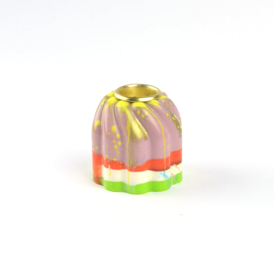 Cream Candlestick Holder - One of a kind colour way