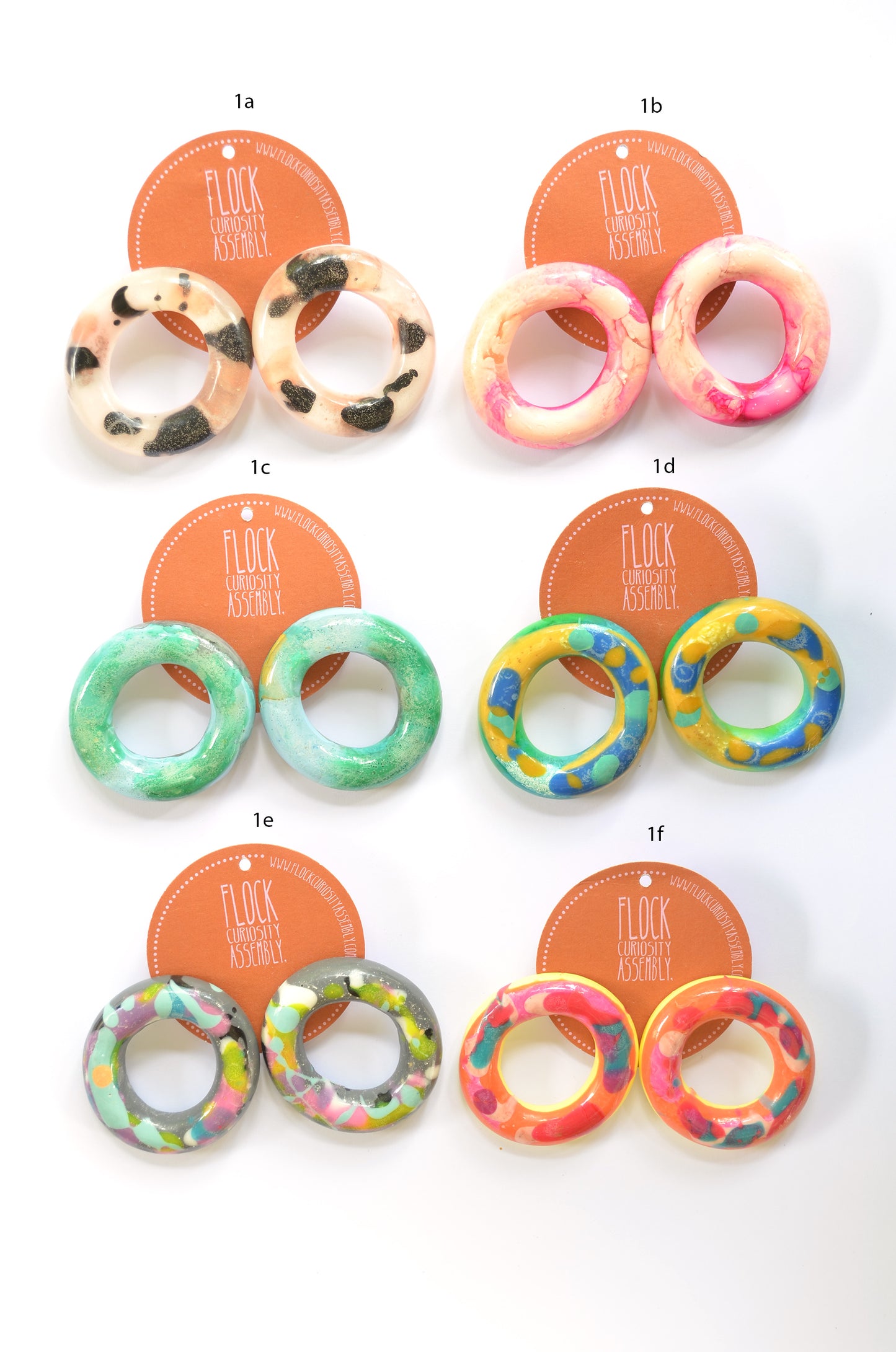 Fat Round Donut Studs -  Multiple Listings
