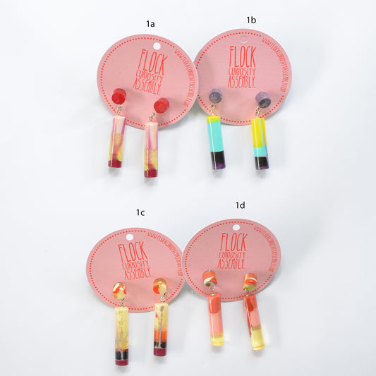 Small Tube Drop Earrings -  Multiple Listings