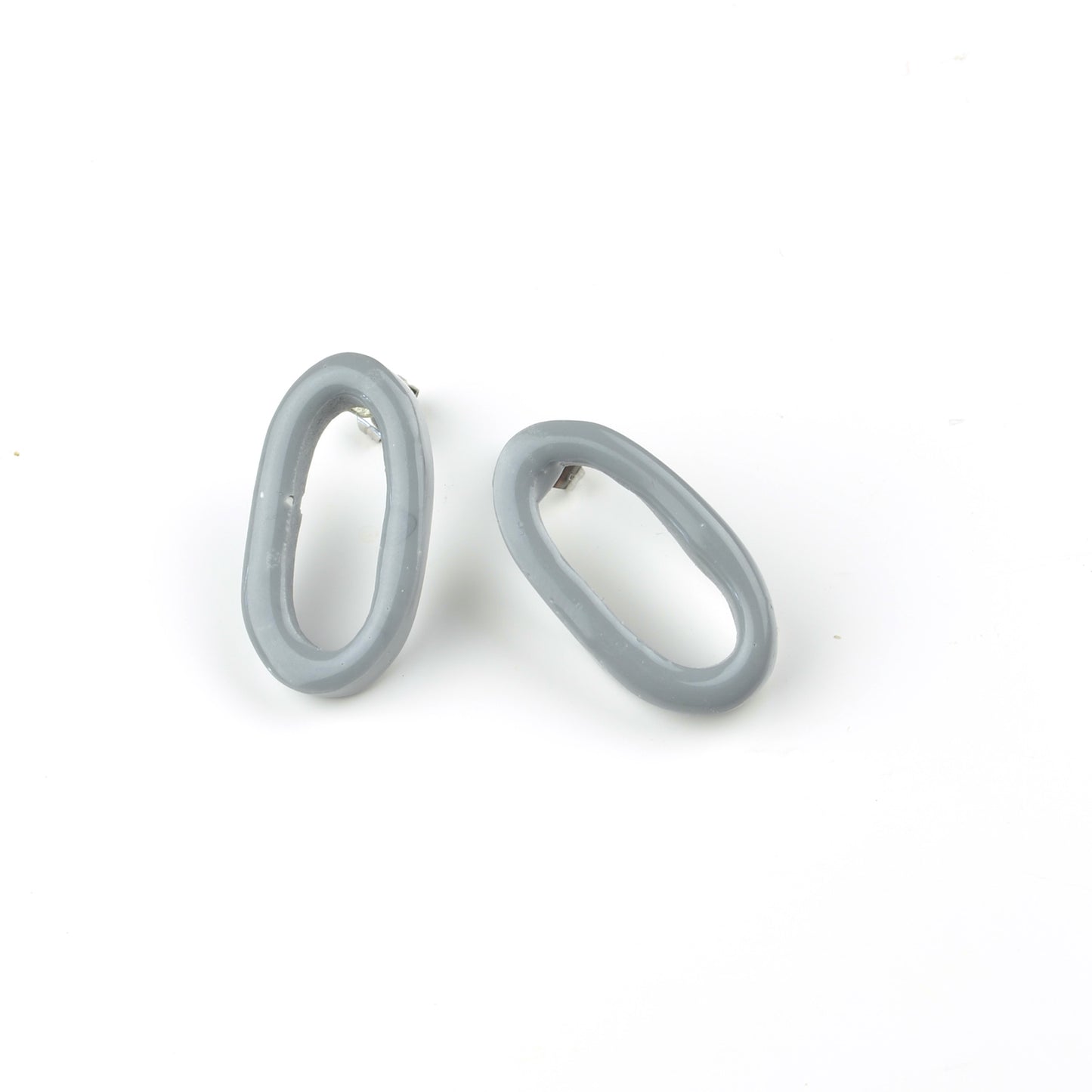 Little Long Link Studs-Grey