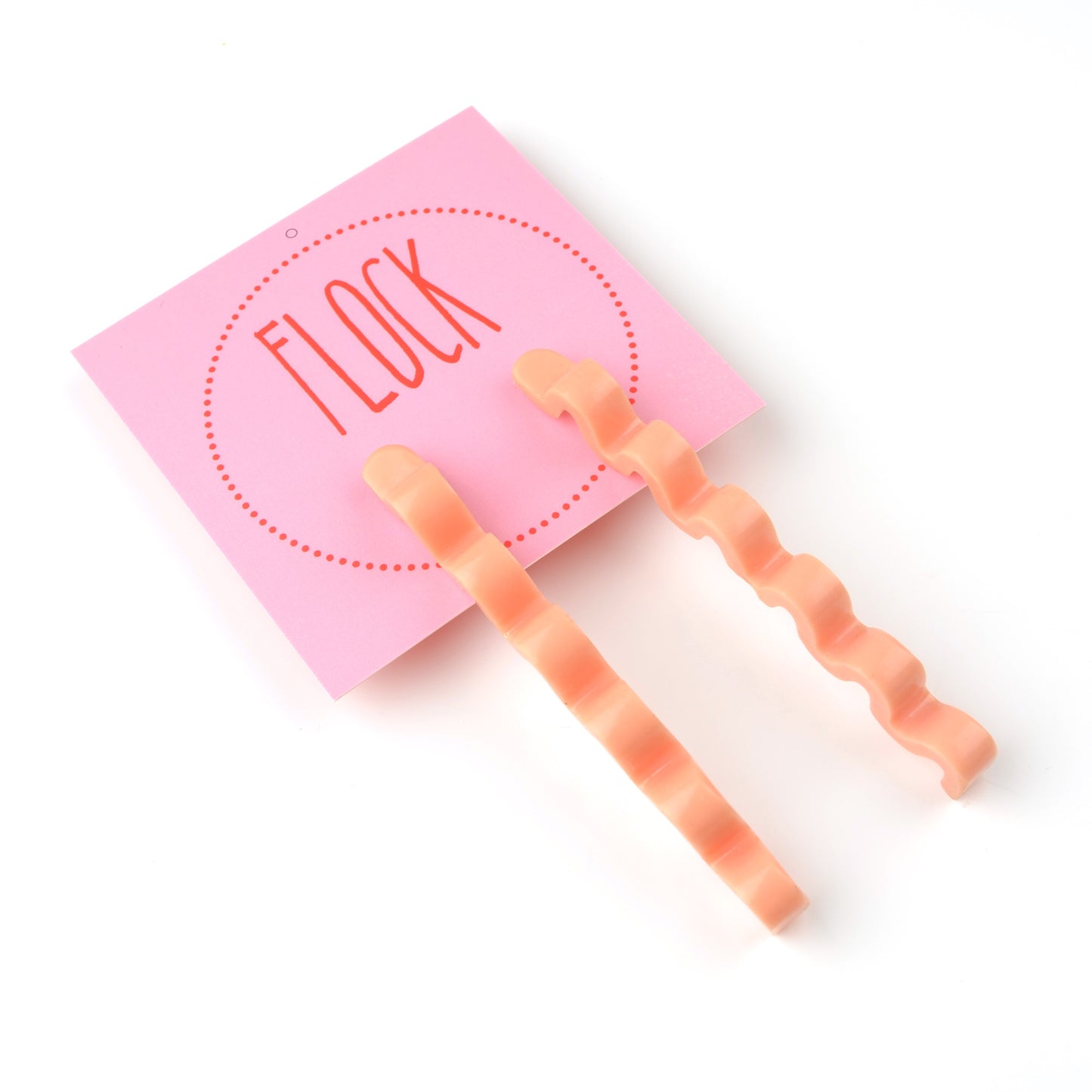 Large Ramen Studs - Peach Pink