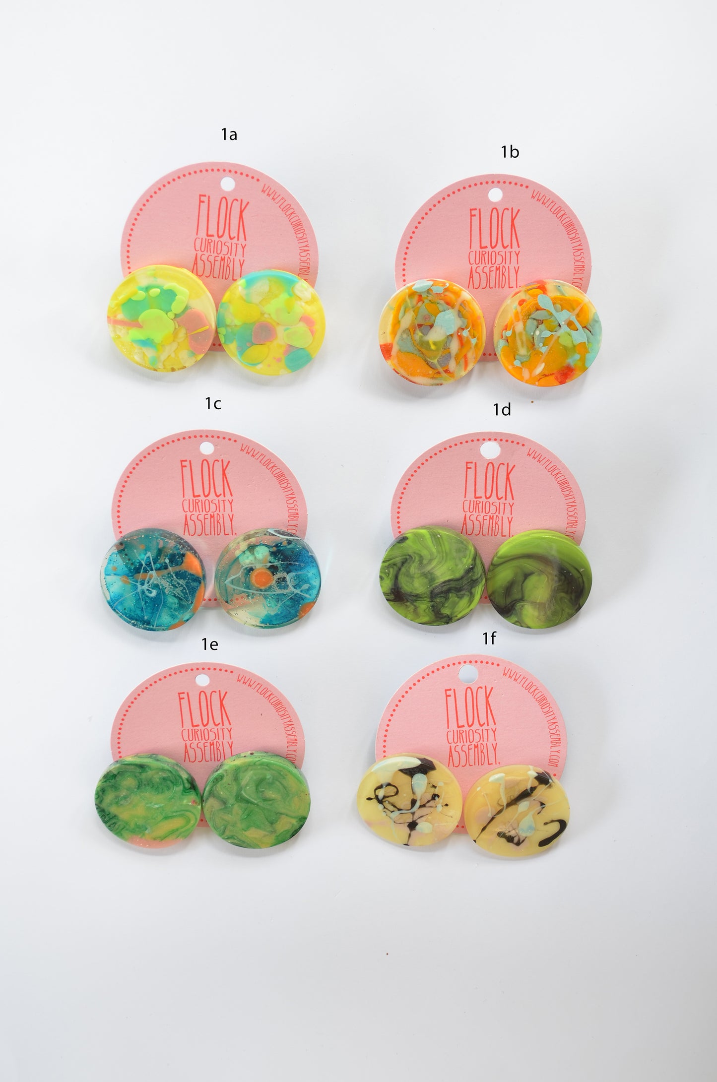 Statement Disk Studs -  Multiple Listings