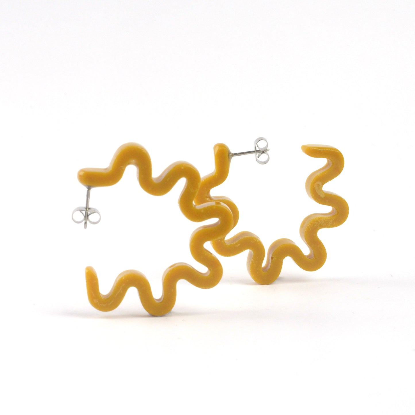 Mustard Yellow Ramen Hoops-Small