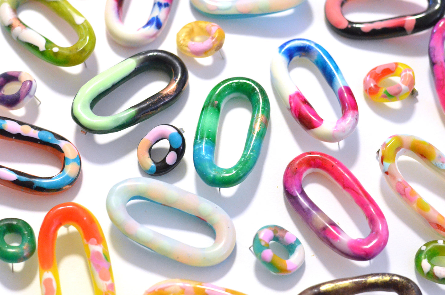 Fat Oval Donut Studs -  Multiple Listings